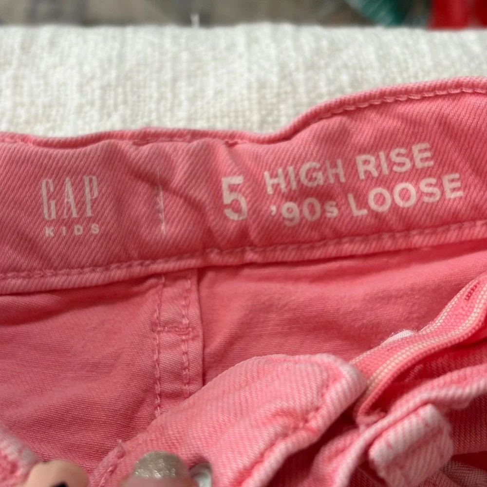 Gap Kids Girls Bundle 5pc Hoodie Sequin Tees Dress Checkered Pants Sz 5 S